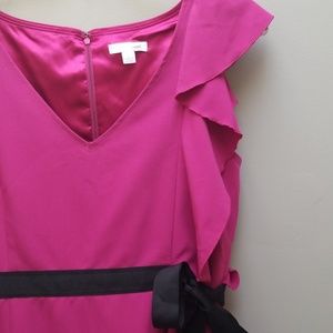 NY&CO stretch magenta short dress size 8